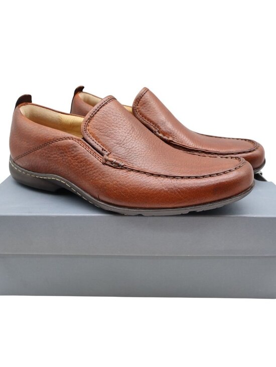 Hush Puppies GT Loafers Mens 9W Red Brown Leather Slip On Bounce H12466 main image 12